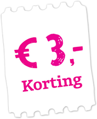 Koop je tickets online met € 3 korting!