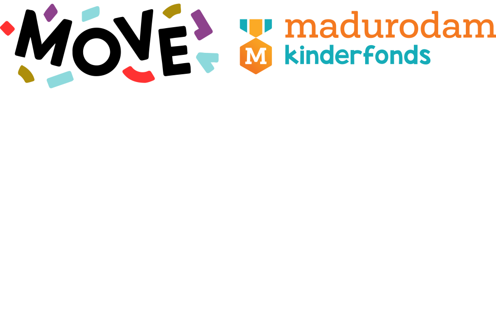 Logo's Madurodam Kinderfonds en Stichting Move