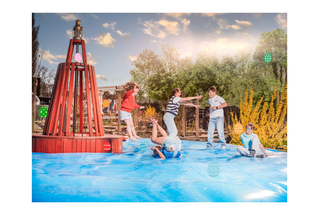 Oefenen met eitjes zoeken voor de eierspeurtocht Madurodam 3 t/m 6 april 2026