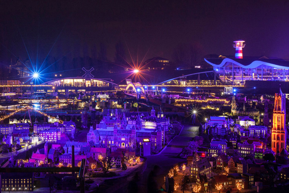 Visual winter Madurodam park 