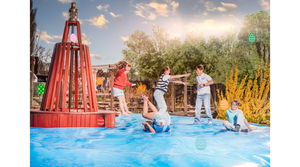 Oefenen met eitjes zoeken voor de eierspeurtocht Madurodam 3 t/m 6 april 2026