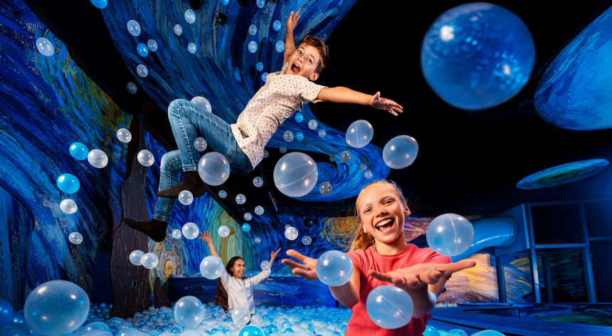 Spelen in de Sterrenballenbak in De Hollandse Meesters